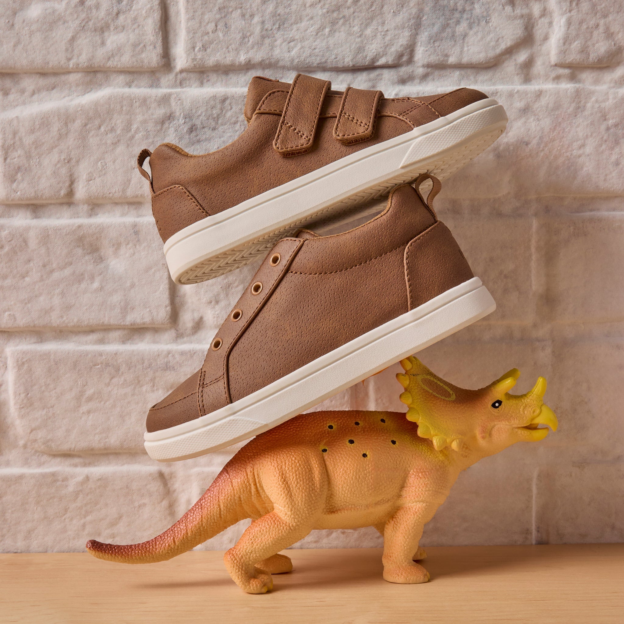 Toddler Shoe Cruz Mid Toddler Slip On Shoe Toffee Microsuede - Image 4