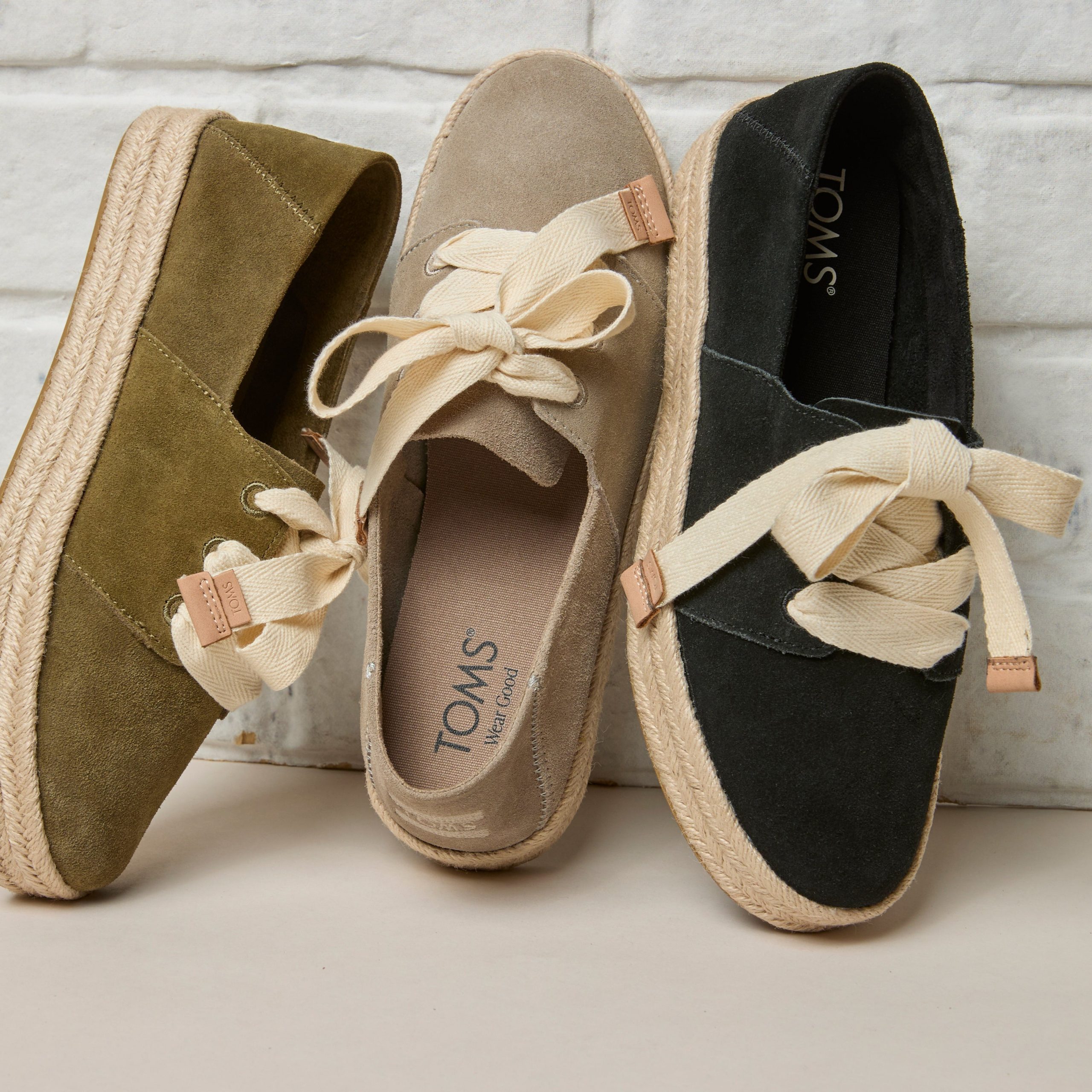 Womens Carolina Lace-Up Espadrille Black Suede - Image 3