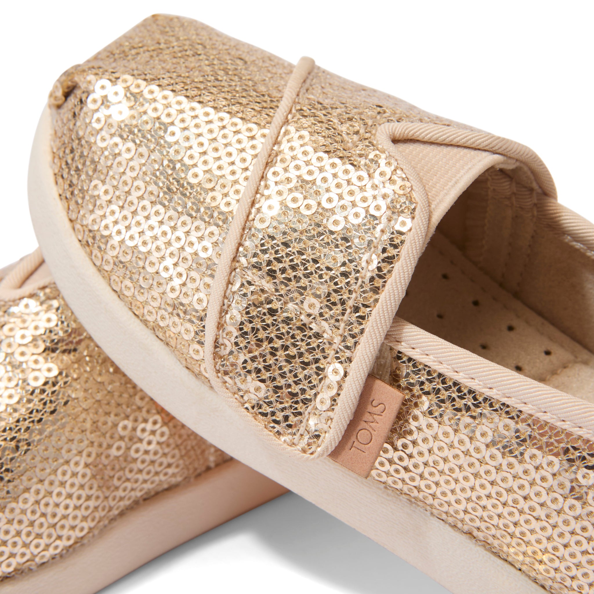 Toddler Shoe Alpargata Classic Toddler Shoe Champagne Mini Sequins - Image 2