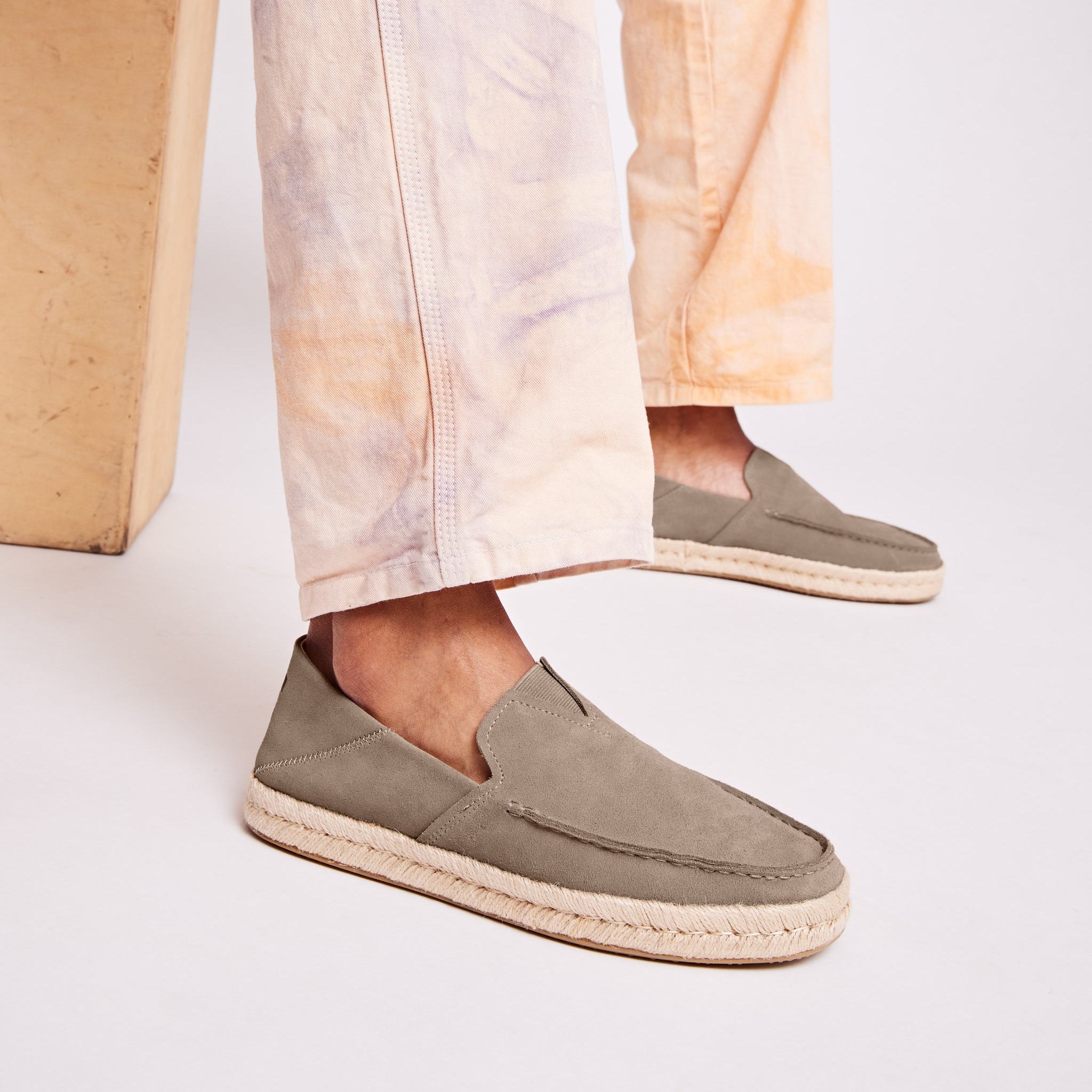 Alonso Taupe Suede Rope Loafer - Image 2