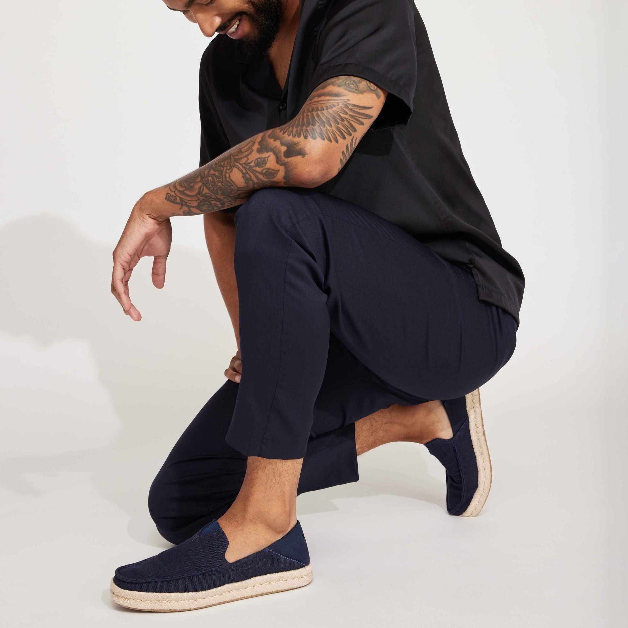 Alonso Navy Heritage Canvas Rope Loafer - Image 2