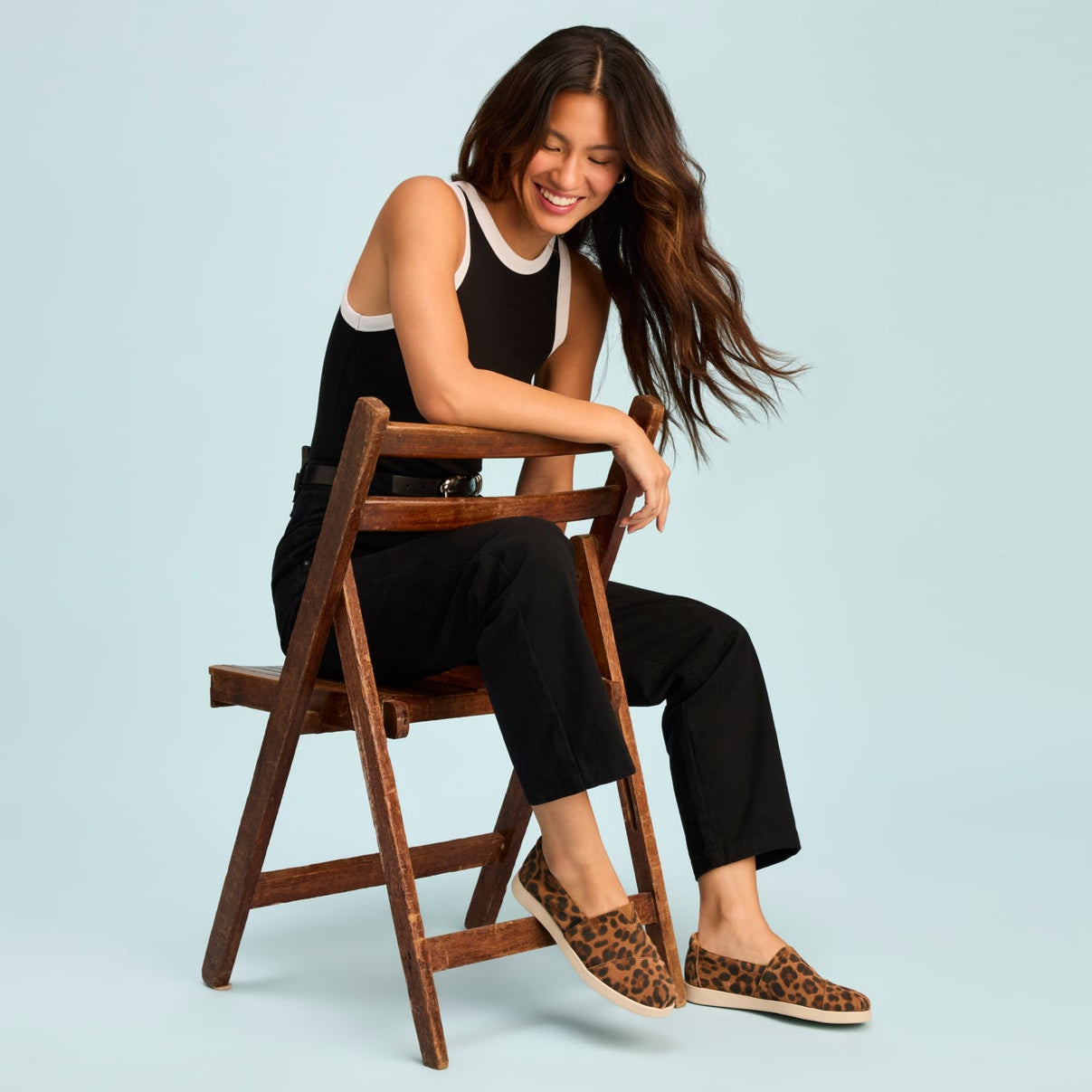 Womens Alpargata Plus Brown Sugar Leopard Print Suede - Image 2