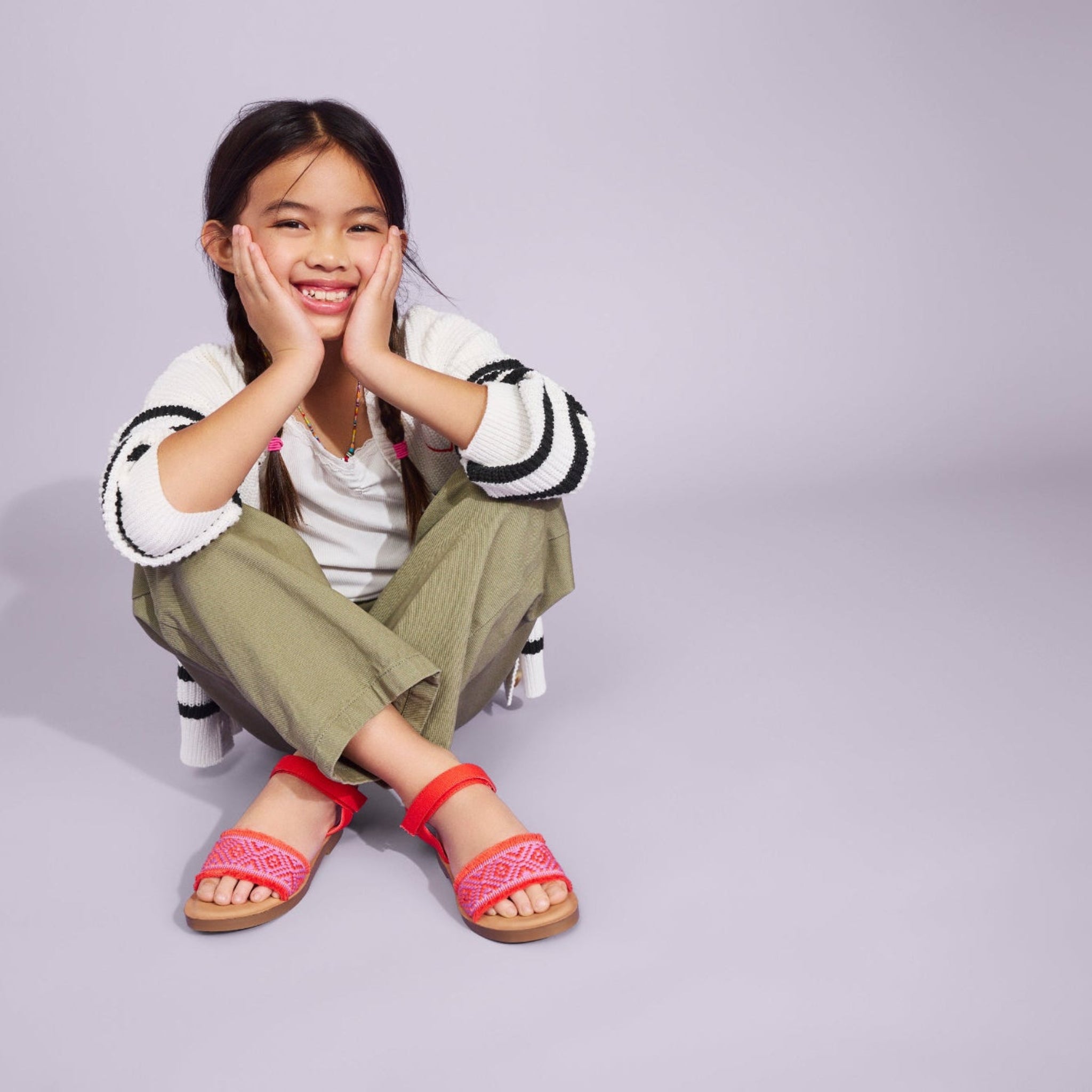 Remi Ankle Strap Kids Sandal Flame Diamond Global Strap - Image 2