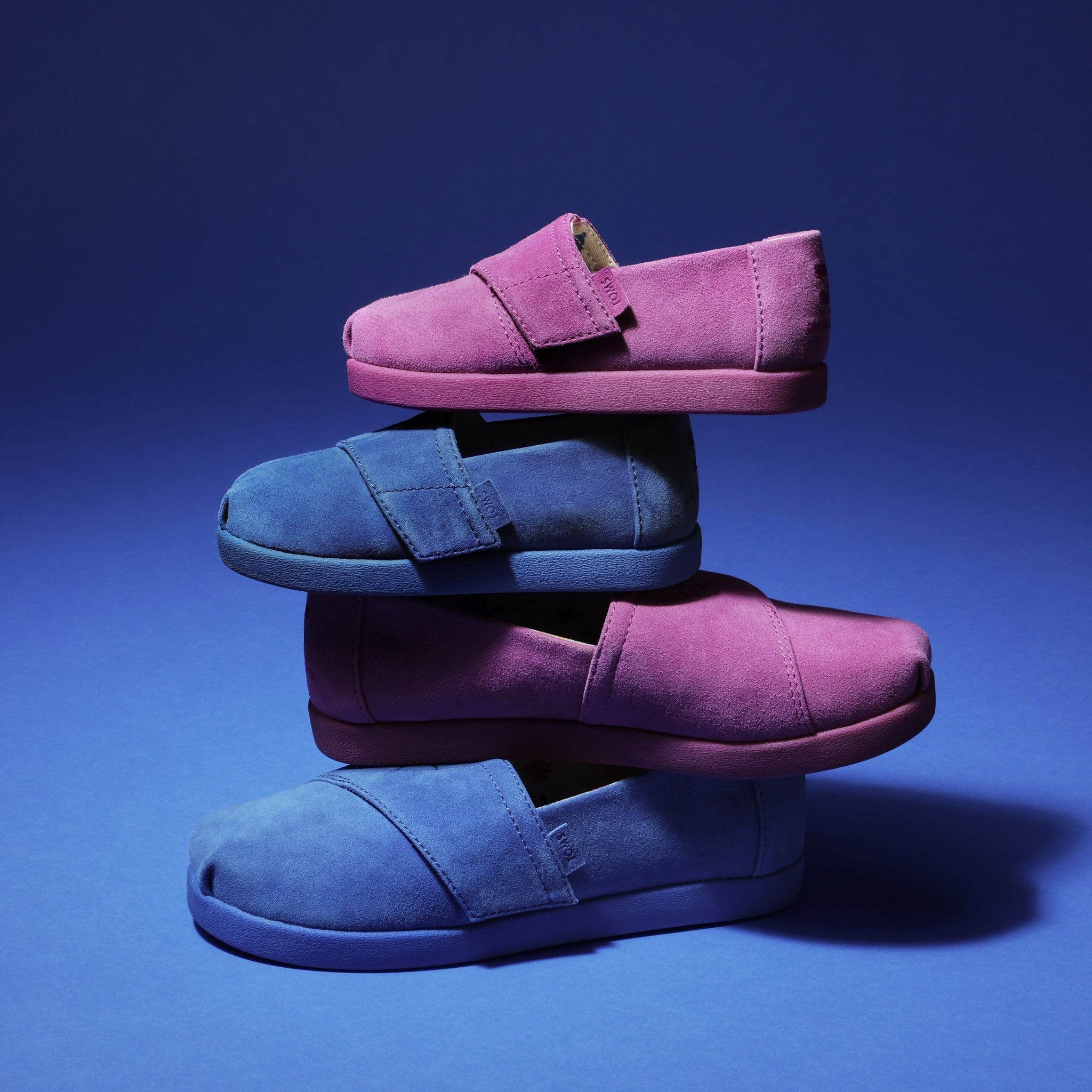 TOMS x Jamie Mizrahi Alpargata Classic Pink Suede Kids Shoe - Image 2