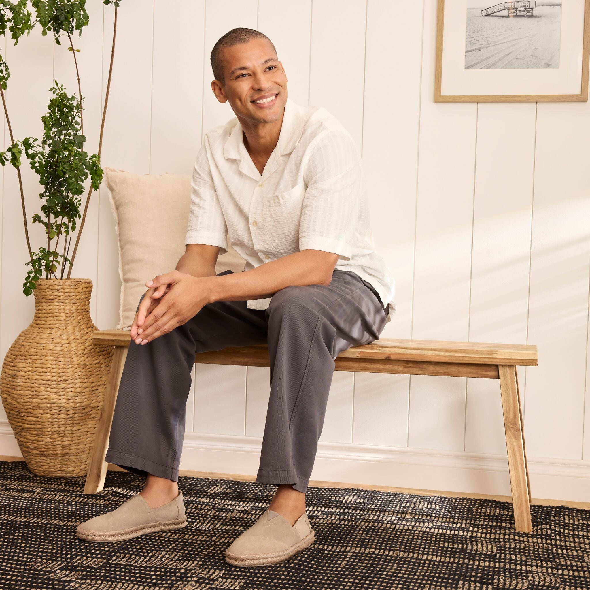 Mens Alpargata Rope 2.0 Espadrille Dune Suede - Image 2