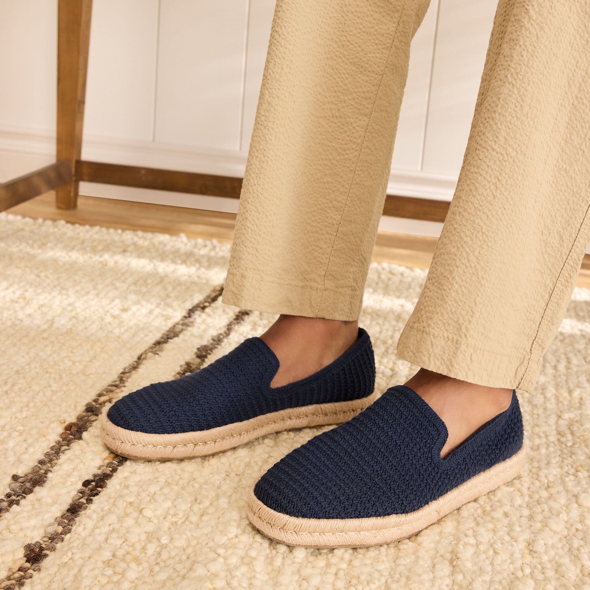 Mens Santiago Loafer Navy Mesh - Image 2